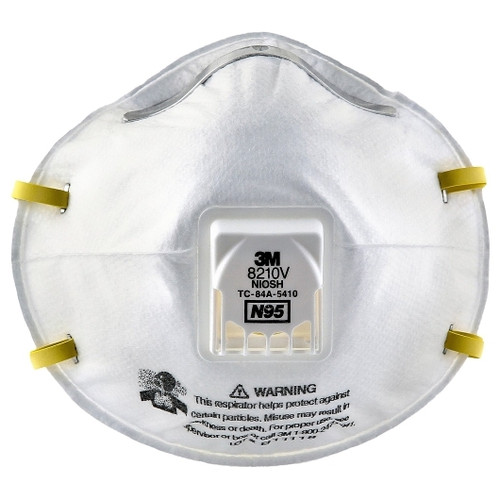 3M Particulate Respirator 8210V, 10 Count, 8 Per Case